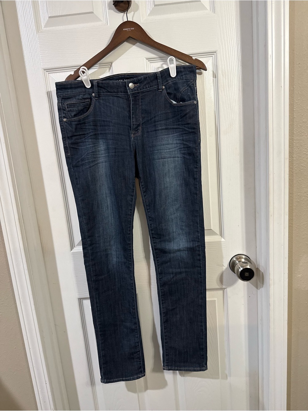 Nine Planet Juniors Size 15 Dark Wash Skinny Denim Blue Jeans